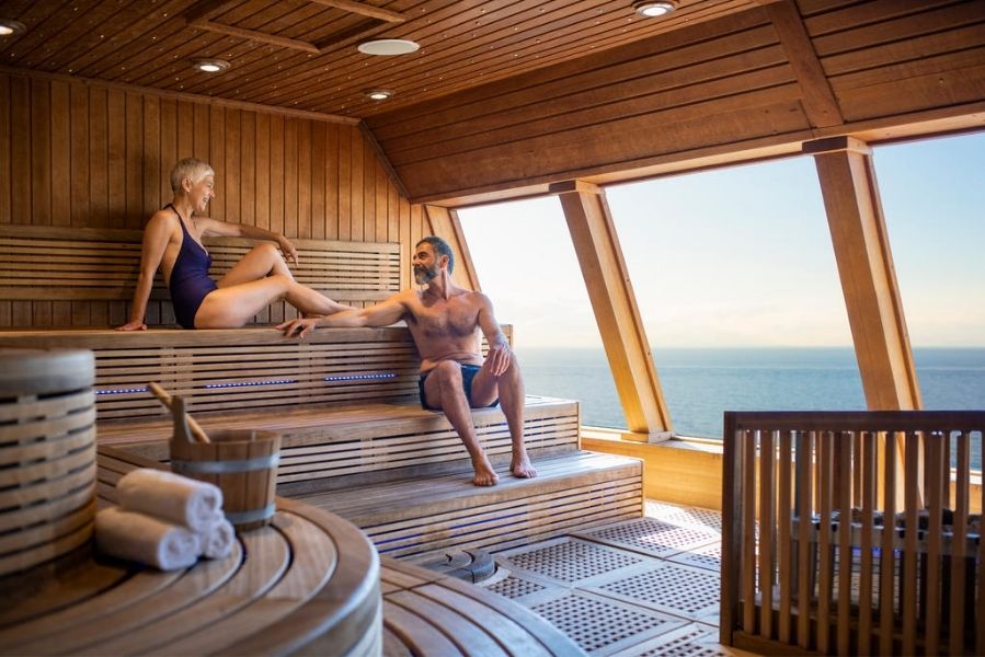 Khu vực spa, xông hơi thư giãn trên du thuyền