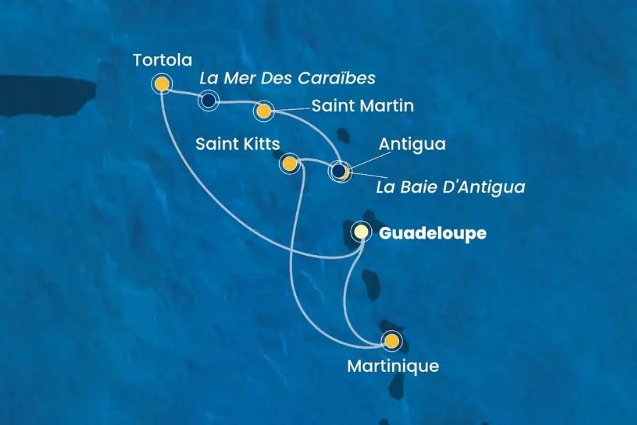 Hành trình khám phá vùng biển Caribe của du thuyền
